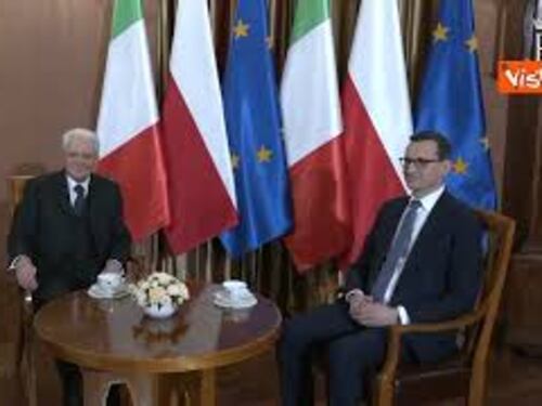 Mattarella incontra il Primo Ministro della Repubblica di Polonia, Mateusz Morawiecki