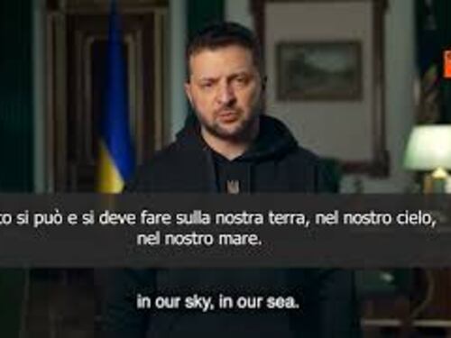 SOTTOTITOLI Zelensky: Servono armi per fermare il terrore russo