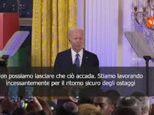 Biden: Aiuti militari a Israele finché non ci libereremo di Hamas