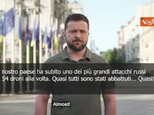 Zelensky: Attacco droni in Ucraina, il più grande dall’inizio della guerra
