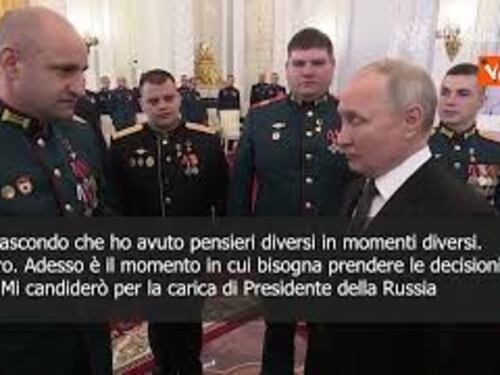 Putin annuncia la sua candidatura alle elezioni in Russia