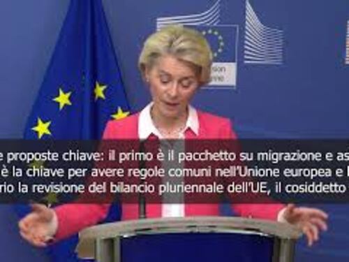 Migranti, von der Leyen: Necessario accordo rapido su Patto e revisione bilancio