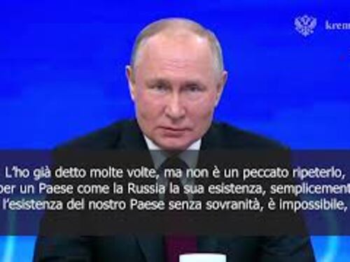 Putin: Non esiste Russia senza sovranità