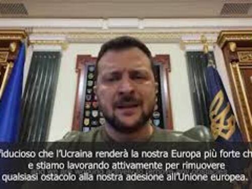 Zelensky: Sono fiducioso che tra i nostri partner prevarrà l'unità, non l'isolamento