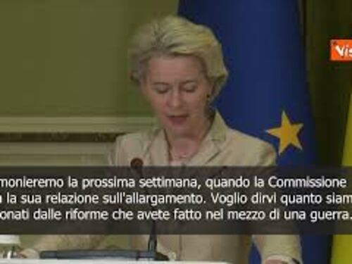 Ucraina in Ue, von der Leyen: Impressionanti i progressi fatti
