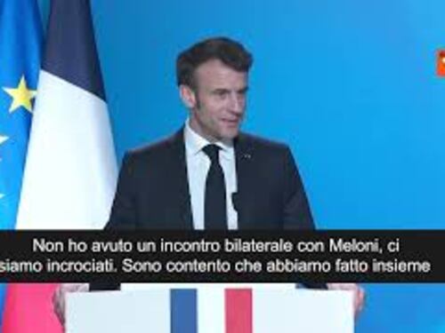 Macron: "Nessun bilaterale con Meloni. Io rispetto sempre tutti per principio"