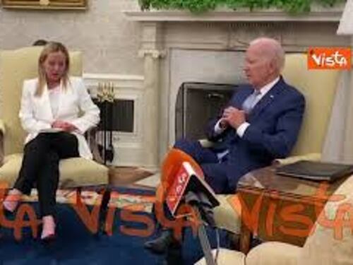 Meloni a Biden: "In tempi difficili sappiamo chi sono amici"