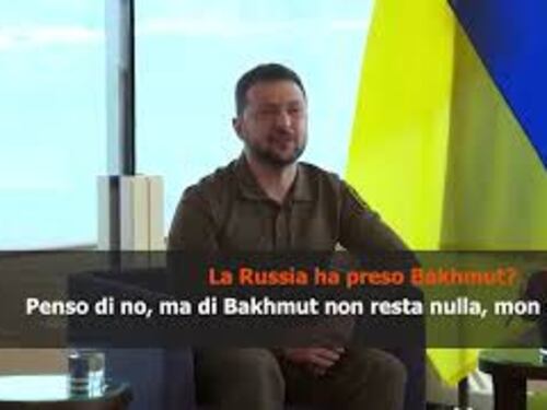 Zelensky: Di Bakhmut non resta niente, è solo nei nostri cuori