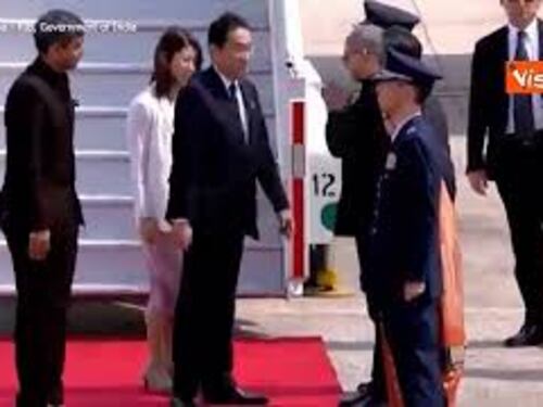 G20 in India, l'arrivo del Primo Ministro del Giappone Kishida