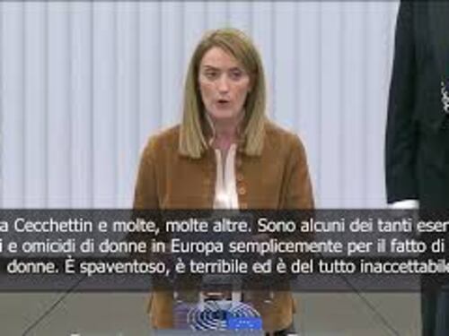 Metsola ricorda la morte di Giulia Cecchettin al Parlamento Ue: Inaccettabile