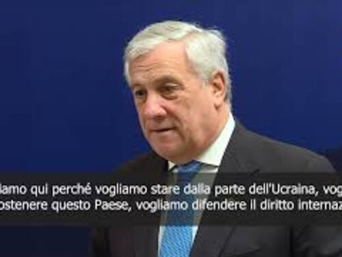 Tajani a Kiev: Sosteniamo l'Ucraina e difendiamo diritto internazionale