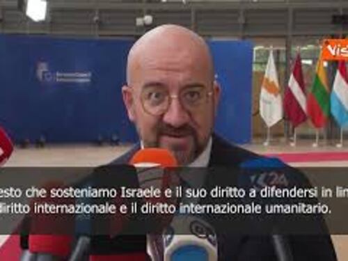 Michel: Condanniamo Hamas, Israele ha diritto a difendersi
