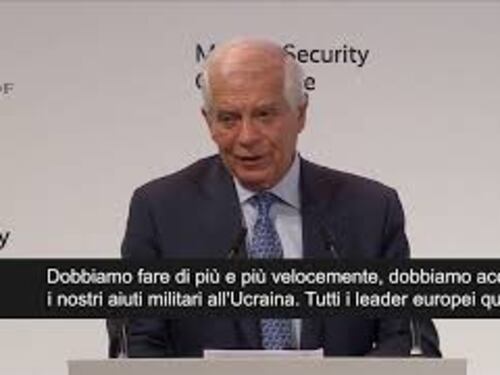 Guerra Ucraina, Borrell: "Accelerare e aumentare armi Ue a Kiev"