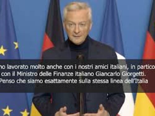Il ministro finanze francesi: Italia Germania e Francia allineate su patto di stabilità