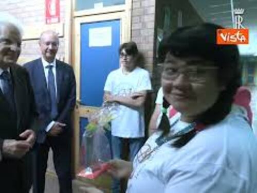 Mattarella e Valditara all'Istituto Saffi-Alberti di Forlì per l'inaugurazione dell'anno scolastico