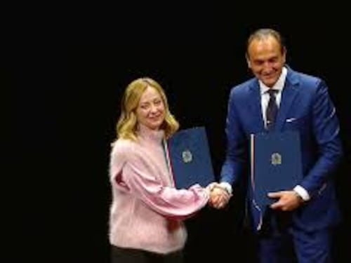 Meloni ad Asti firma con Cirio accordo per sviluppo e coesione Governo-Piemonte