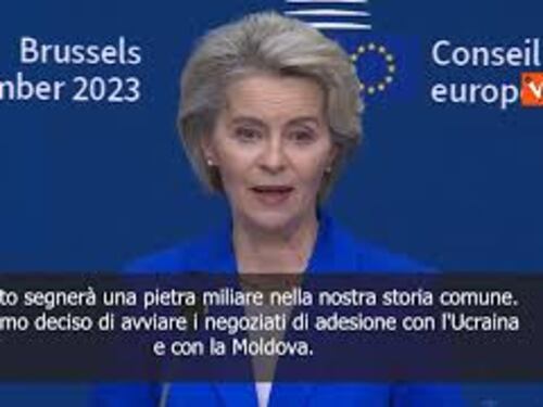 Negoziati Ucraina e Moldova, von der Leyen: Anno nuovo inizia con ottime notizie
