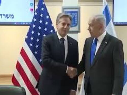 Benjamin Netanyahu incontra il Segretario di Stato Usa Blinken