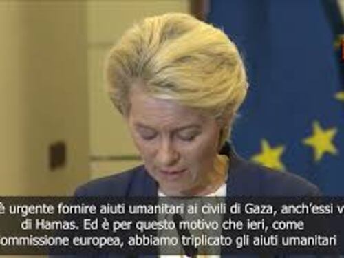 Von der Leyen: Non c'è giustificazione per terrorismo di Hamas