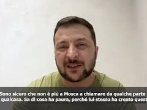 SOTTOTITOLI Zelensky parla in russo: Sono sicuro che Putin abbia lasciato Mosca