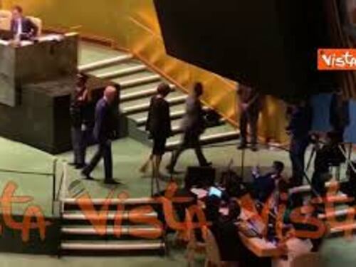 Biden all'Onu, la sala si svuota al termine del suo intervento, ecco il via vai