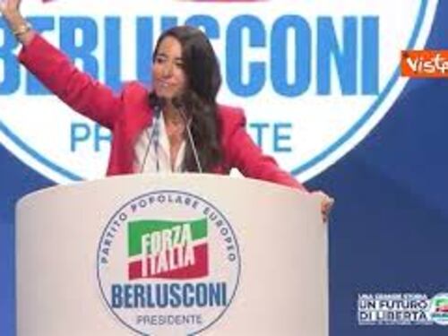 Spot Esselunga, Ronzulli con una pesca al Berlusconi Day