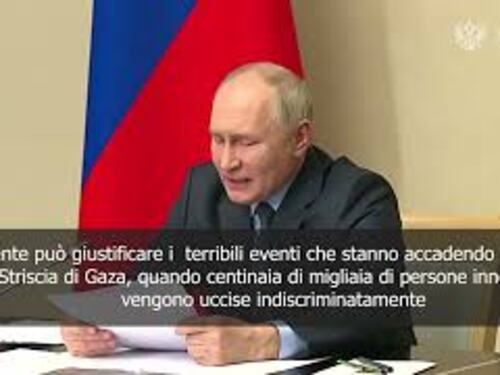 Putin: Niente può giustificare i terribili eventi che vediamo nella Striscia di Gaza