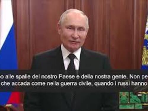 Il messaggio di Putin alla Nazione: "Pugnalati alle spalle, traditori saranno puniti"