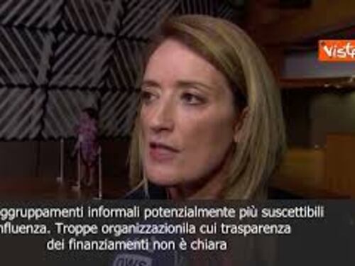 SOTTOTITOLI Qatargate, Metsola: "Corruzione criminale, Parlamento Ue non è in vendita"