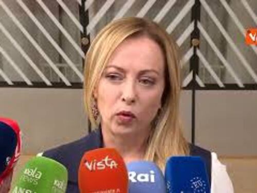 Meloni: Soddisfatta delle conclusioni del Consiglio Ue su Medio Oriente