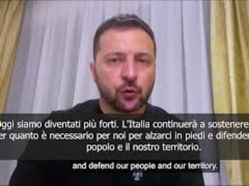 Zelensky dopo la visita in Italia: Siamo diventati più forti