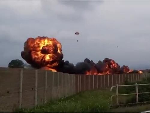 Ecco il momento dello schianto della Freccia Tricolore | Video