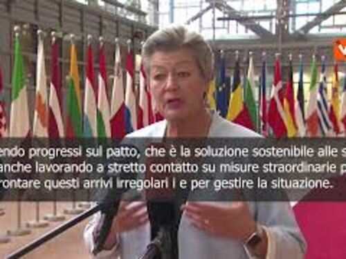 Migranti, Johansson: "Stati membri e Commissione lavorano insieme"