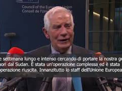 SOTTOTITOLI Borrell: Oltre mille persone tratte in salvo dal Sudan