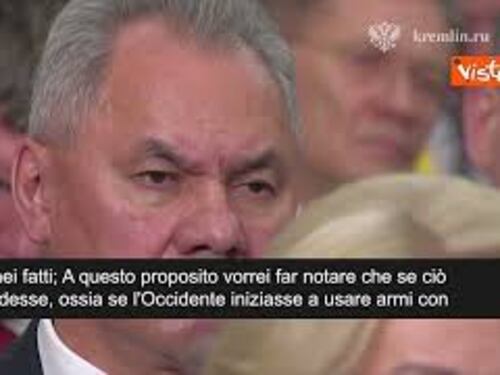 Putin: "Risponderemo se Londra invierà a Kiev munizioni all'uranio impoverito"