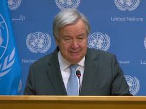 Guterres (Onu): Chiediamo rilascio immediato degli ostaggi israeliani