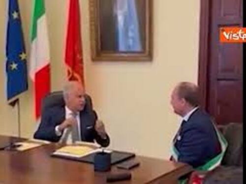 Piantedosi a Ventimiglia, l'incontro con il sindaco Di Muro e il Prefetto di Imperia