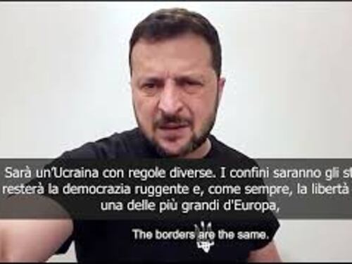 Zelensky: I confini dell'Ucraina resteranno gli stessi