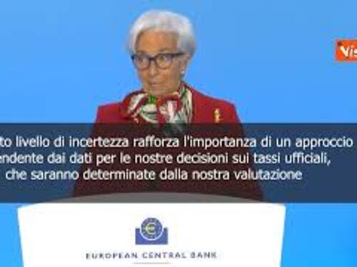 Bce alza i tassi di interesse di mezzo punto, l'annuncio di Lagarde