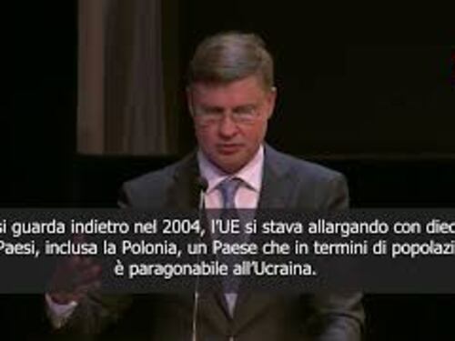 Ucraina in Ue, Dombrovskis: Non si esageri con tema dimensioni, in 2004 entrò Polonia