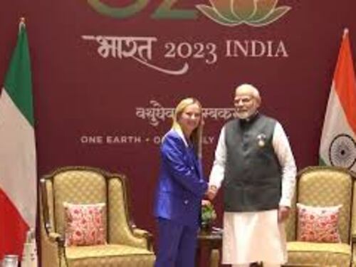 G20 in India, l'incontro tra Meloni e Modi