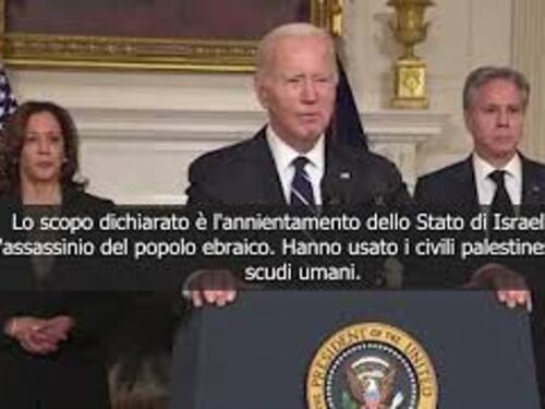 Biden: Hamas usa civili palestinesi come scudi. Israele ha diritto a difendersi