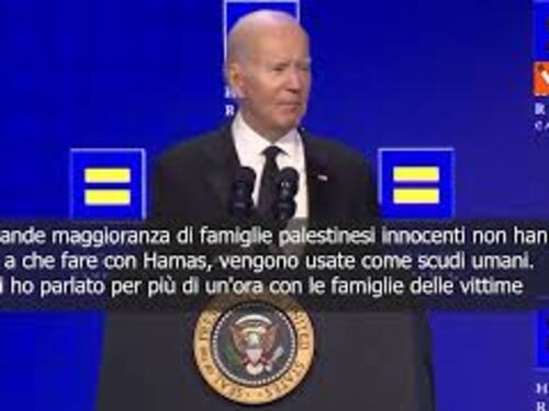 Biden: Palestinesi usati come scudi umani da Hamas