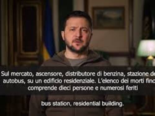 Zelensky: "In attacchi russi nella regione di Donetsk morte 10 persone"