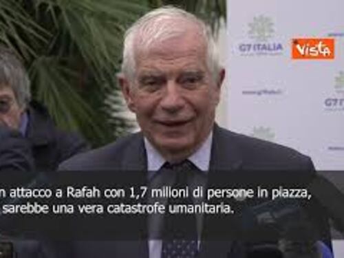 Borrell: appello a Israele di non attaccare Rafah chiaro, sia da Biden sia dall'Ue