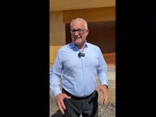 Il sopralluogo di Gualteri e Parrucci al cantiere della scuola Amaldi di Castelverde