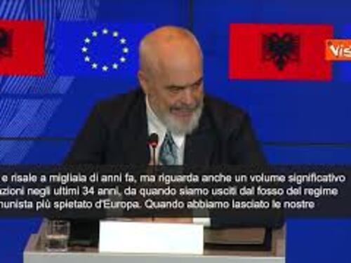 Migranti, Edi Rama: Italia ci ha accolto e salvato, dovevamo ricambiare