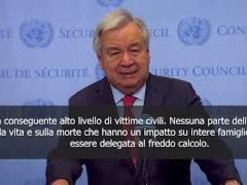 Guterres: Turbato da notizie su uso IA per individuazione obiettivi a Gaza -