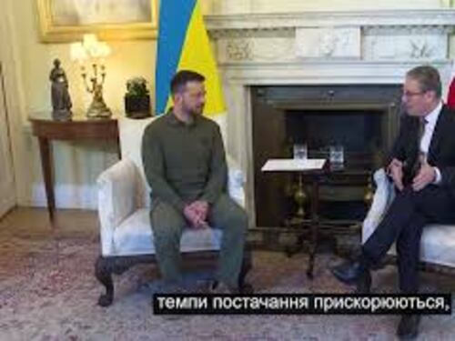 Il Presidente dell'Ucraina Zelesky incontra a Londra il primo ministro inglese Starmer