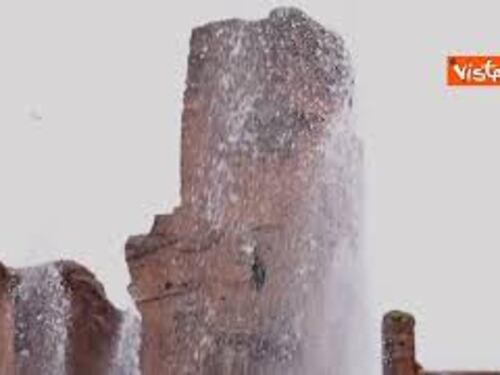 Dopo 1500 anni torna l'acqua alle Terme di Caracalla